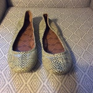 Lucky Brand Green Ballet Flats 7.5